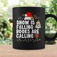 Snow Is Falling Books Are Calling Graphic Print Coffee Mug Gifts ideas Snow Is Falling Books Are Calling Graphic Print Coffee Mug Gifts ideas