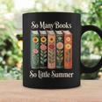 So Many Books So Little Summer Book Lover Teacher Graphic Print Coffee Mug Gifts ideas