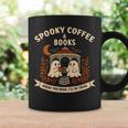 Spooky Coffee & Books Ghost Autumn Reading Graphic Print Coffee Mug Gifts ideas