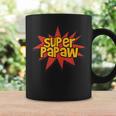 Super Grandfather Comic Book Hero Tshirt Super Papaw Graphic Print Coffee Mug Gifts ideas