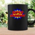 Super Grandma Comic Book Style Superhero Graphic Print Coffee Mug Gifts ideas