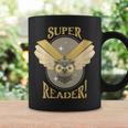Super Reader Owl Bookmarks Reading Librarian Nocturnal Book Graphic Print Coffee Mug Gifts ideas