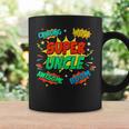 Superhero Uncle Costume For Men Comic Book Birthday Graphic Print Coffee Mug Gifts ideas