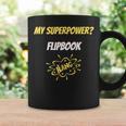 My Superpower Flipbook Comic Style Superpower Graphic Print Coffee Mug Gifts ideas