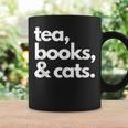 Tea Books And Cats Cat Mom Mum Mama Dad Reading Lover Book Graphic Print Coffee Mug Gifts ideas