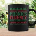 Teacher Ugly Sweater Christmas Science Of Reading Graphic Print Coffee Mug Gifts ideas