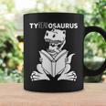 Teachersaurus Dinosaur Reading Book Reader Men Women Kids Graphic Print Coffee Mug Gifts ideas