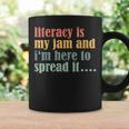 Teaching Fun Literacy Is My Jam Librarian Book Lover Teacher Graphic Print Coffee Mug Gifts ideas Teaching Fun Literacy Is My Jam Librarian Book Lover Teacher Graphic Print Coffee Mug Gifts ideas