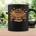Thanksgiving Turkey Reading Book Fall Season Teacher Costume Graphic Print Coffee Mug Gifts ideas