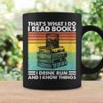 That's What I Do I Read Book I Drink Rum & I Know Things Graphic Print Coffee Mug Gifts ideas