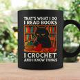 That's What I DO I Read Books Crochet Cat Graphic Print Coffee Mug Gifts ideas
