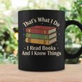That's What i Do i Read Books And i Know Things Vintage Art Graphic Print Coffee Mug Gifts ideas