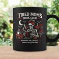 Tired Moms Book Club Coffee Chaos Chapters Reading Graphic Print Coffee Mug Gifts ideas