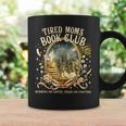Tired Moms Book Club Cozy Night Coffee Reading Cat Graphic Print Coffee Mug Gifts ideas