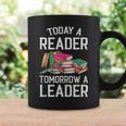 Today a Reader Tomorrow a Leader Books Graphic Print Coffee Mug Gifts ideas
