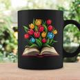 Tulips Flowers Book Floral Graphic Print Coffee Mug Gifts ideas