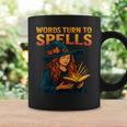 Words Turn To Spells Witchy Magic Book Aesthetic Graphic Print Coffee Mug Gifts ideas Words Turn To Spells Witchy Magic Book Aesthetic Graphic Print Coffee Mug Gifts ideas