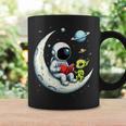 UFO Alien Astronaut Reading Book In Space Graphic Print Coffee Mug Gifts ideas