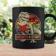 Unearth a Story Dinosaur Reading Book DinoRex Summer 2026 Graphic Print Coffee Mug Gifts ideas Unearth a Story Dinosaur Reading Book DinoRex Summer 2026 Graphic Print Coffee Mug Gifts ideas