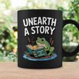 Unearth a Story Frog Reading a Book Summer 2026 Graphic Print Coffee Mug Gifts ideas Unearth a Story Frog Reading a Book Summer 2026 Graphic Print Coffee Mug Gifts ideas