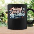 United States Of Reading Patriotic Book Lover Graphic Print Coffee Mug Gifts ideas