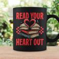 Valentine Book Read Your Heart Out Lover For Teens Kids Graphic Print Coffee Mug Gifts ideas