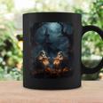 Vintage Boo Halloween Camping Reading Teacher Books Ghost Graphic Print Coffee Mug Gifts ideas