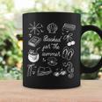 Vintage Booked For Summer Beach Reading Library Book Lover Graphic Print Coffee Mug Gifts ideas