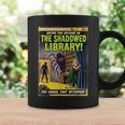 Vintage Horror Comic Book Cover Shadowed Library Zombie Graphic Print Coffee Mug Gifts ideas