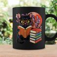 Vintage Japanese Cat Book Lovers Librarian Dad Teacher Graphic Print Coffee Mug Gifts ideas