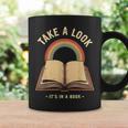 Vintage Rainbow Take a Look It's In a Book Retro Reading Art Graphic Print Coffee Mug Gifts ideas Vintage Rainbow Take a Look It's In a Book Retro Reading Art Graphic Print Coffee Mug Gifts ideas