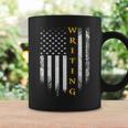 Vintage USA American Flag Writing Book Write Writer Women Kids Men Graphic Print Coffee Mug Gifts ideas
