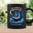 Vintage In A World Of Bookworms Be A Book Dragon Graphic Print Coffee Mug Gifts ideas