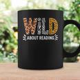 Wild About Reading Book Animal Children's Book Teacher Graphic Print Coffee Mug Gifts ideas