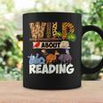 Wild About Reading Book Lover Bookworm Library Day Graphic Print Coffee Mug Gifts ideas