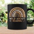 Wild About Reading Books Reader Lover Bookworm Librarian Graphic Print Coffee Mug Gifts ideas