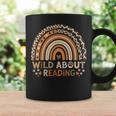 Wild About Reading Books Reader Lover Bookworm Library Day Graphic Print Coffee Mug Gifts ideas