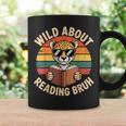 Wild About Reading Bruh Cool Leopard Animal Cheetah Book Graphic Print Coffee Mug Gifts ideas