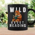 Wild About Reading Love Books Nerd Bookworm Librarian Graphic Print Coffee Mug Gifts ideas