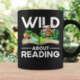 Wild About Reading Lovers Avid Readers Bookworms Book Lovers Graphic Print Coffee Mug Gifts ideas