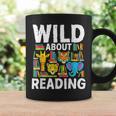Wild About Reading Safari Animals Books Teacher Student Graphic Print Coffee Mug Gifts ideas Wild About Reading Safari Animals Books Teacher Student Graphic Print Coffee Mug Gifts ideas