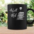 Wine Lovers WELL RED Book Club Drinking Graphic Print Coffee Mug Gifts ideas