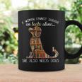A Woman Cannot Survive On Books Alone She Also Needs Dogs Graphic Print Coffee Mug Gifts ideas A Woman Cannot Survive On Books Alone She Also Needs Dogs Graphic Print Coffee Mug Gifts ideas