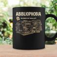 Women's Abibliophobia Ruined My Wallet Book Lover Graphic Print Coffee Mug Gifts ideas
