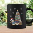 Women's Book Lovers Christmas Tree Reading Penguin Holiday Bookworm Graphic Print Coffee Mug Gifts ideas