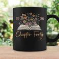 Women's Chapter Forty 1986 40th Birthday Wildflower Book 40 Year Old Graphic Print Coffee Mug Gifts ideas Women's Chapter Forty 1986 40th Birthday Wildflower Book 40 Year Old Graphic Print Coffee Mug Gifts ideas