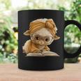 Women's Cute Lamb Reading Book Lover Animal Graphic Baby Sheep Open Graphic Print Coffee Mug Gifts ideas