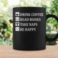 Women's Drink Coffee Read Book Take Naps Books Pajamas Graphic Print Coffee Mug Gifts ideas Women's Drink Coffee Read Book Take Naps Books Pajamas Graphic Print Coffee Mug Gifts ideas