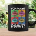 Women's Dungeon Crawler Carl God Damnit Donut Cat Pop Art Book Graphic Print Coffee Mug Gifts ideas Women's Dungeon Crawler Carl God Damnit Donut Cat Pop Art Book Graphic Print Coffee Mug Gifts ideas