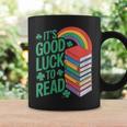 Women's Its Good Luck To Read Rainbow Reading Books Graphic Print Coffee Mug Gifts ideas